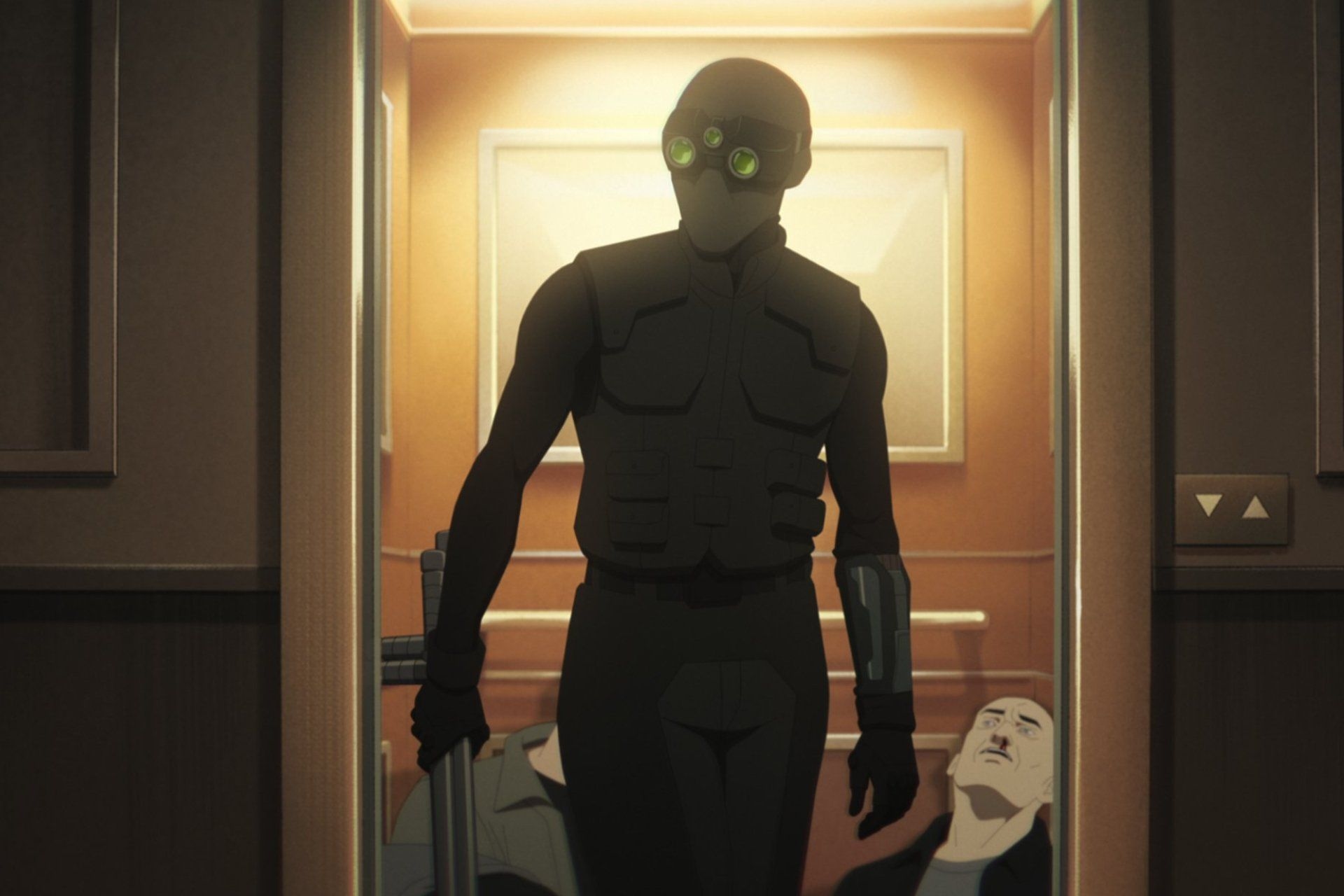 Ubisoft e Netflix lançam nova série de anime 'Deathwatch' para revitalizar a franquia 'Splinter Cell'. Reprodução: Gizmodo.