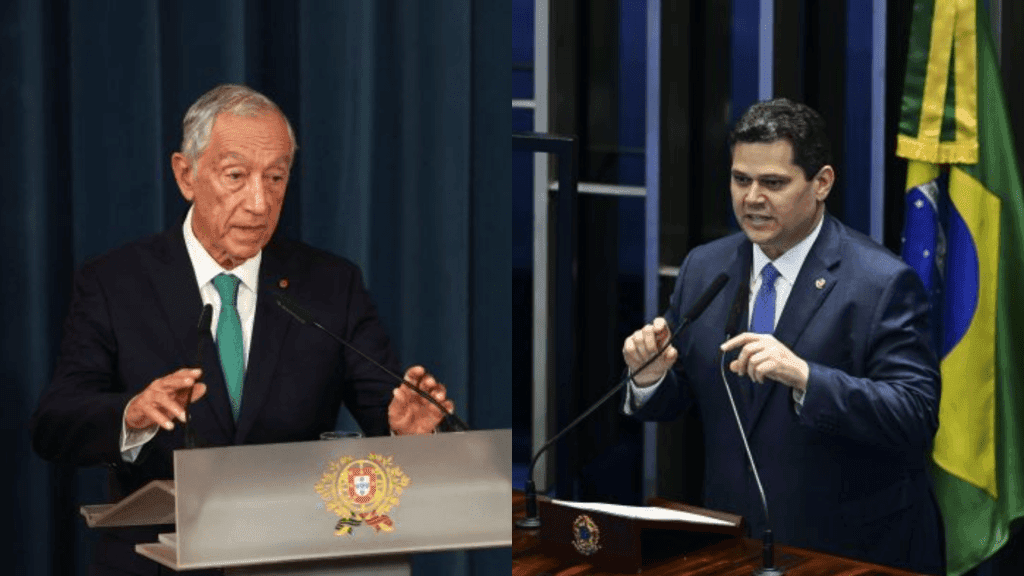 Alcolumbre Recebe Autoridades Portuguesas no Senado