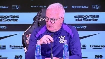 Dorival Júnior em entrevista após Corinthians 2 x 0 Athletico-PR. Legenda da imagem. Reprodução: Retorno do item 11