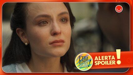 Estela revela seus traumas passados a Celso em Êta Mundo Melhor. Reprodução: Globo