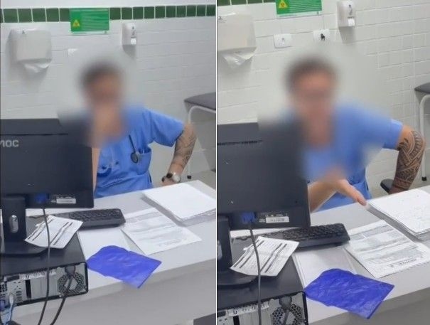 Médico do Pronto-Socorro Central de Praia Grande é denunciado por consumo de álcool antes de atendimentos. Reprodução: Globo