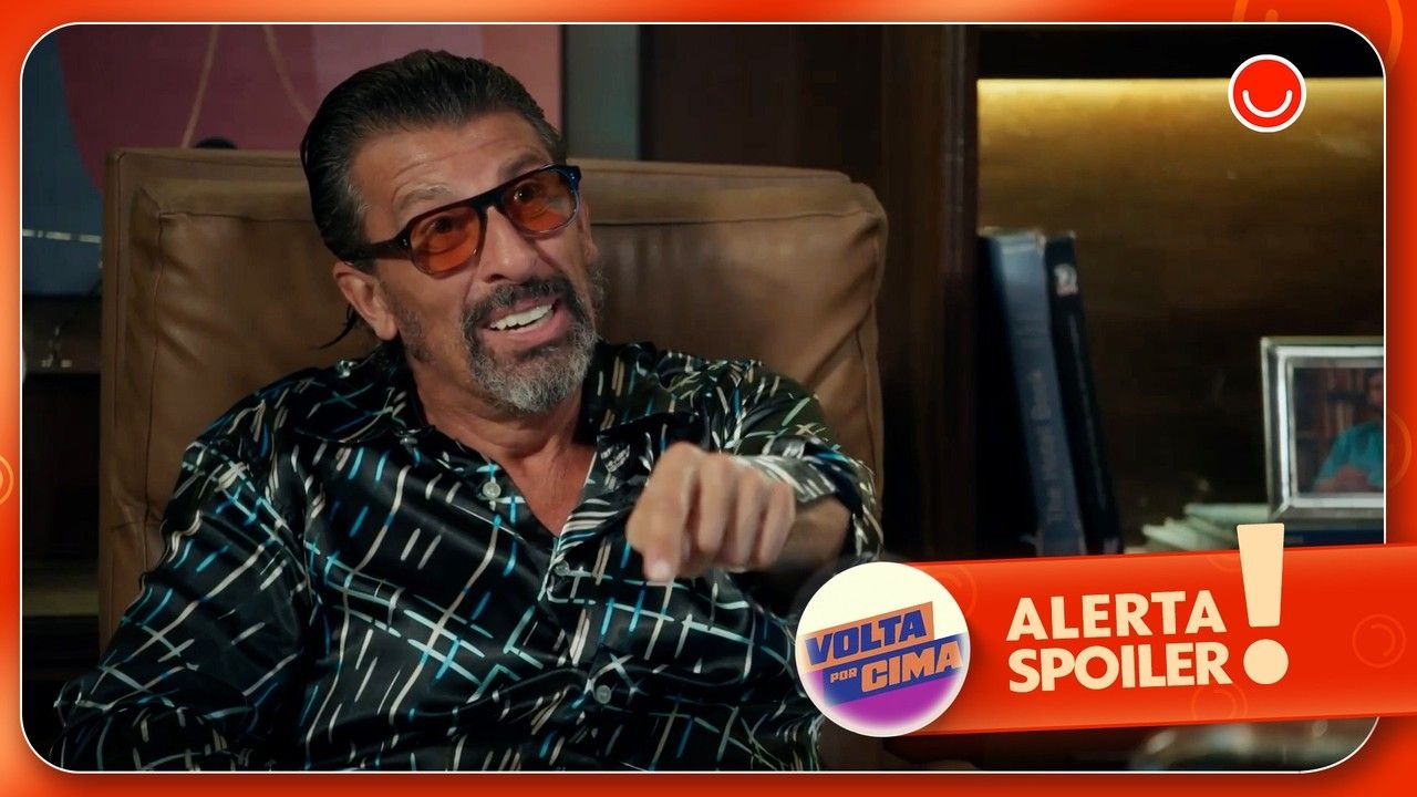 Malandro conversa com advogado de Vivinha na novela das 7. Reprodução: Globo