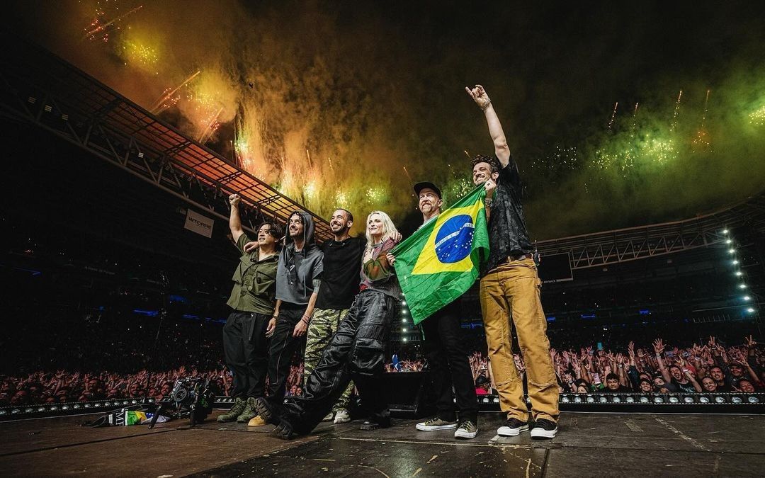 Linkin Park encerra a primeira apresentação no Brasil em 2024. Reprodução: Retorno do item 11