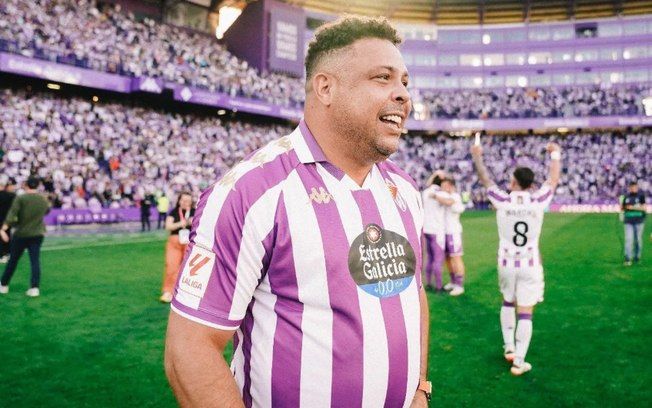Ronaldo anuncia venda do Real Valladolid, encerrando capítulo de sete anos na gestão do clube.; Legenda da imagem. Reprodução: iG