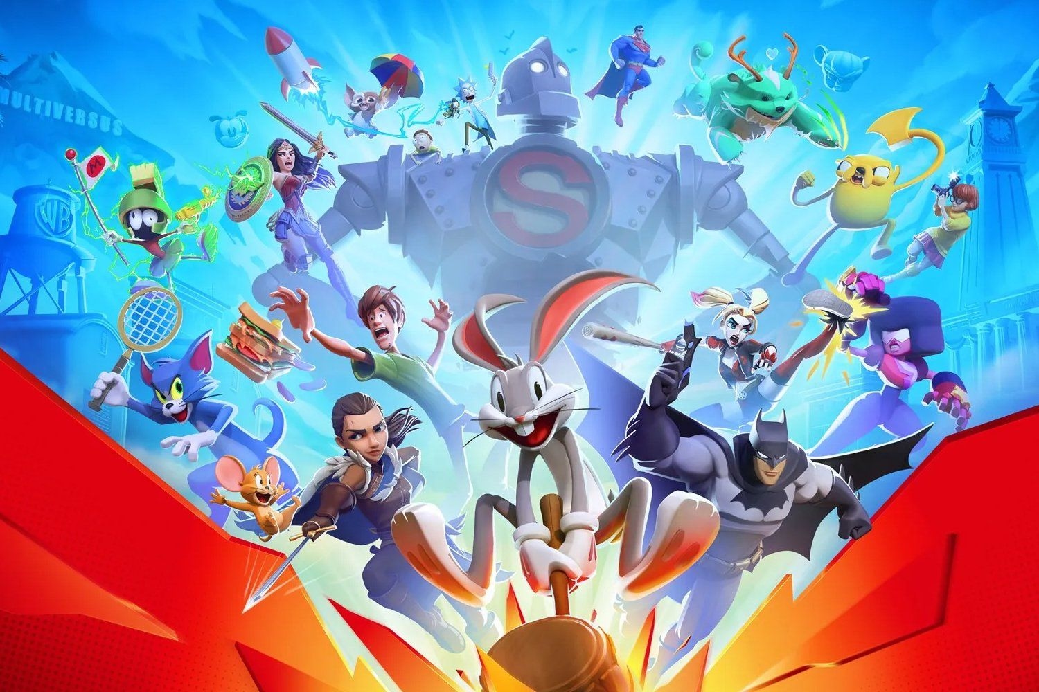 'MultiVersus' traz personagens de várias franquias em uma nova experiência de combate. Reprodução: Gizmodo