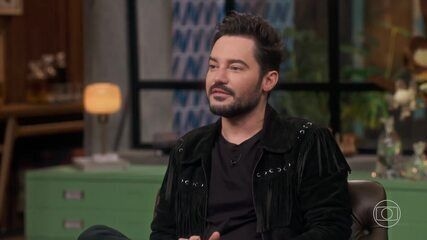 Fernando Zor fala sobre seu relacionamento com Lara Bissi em evento. Legenda da imagem. Reprodução: Globo