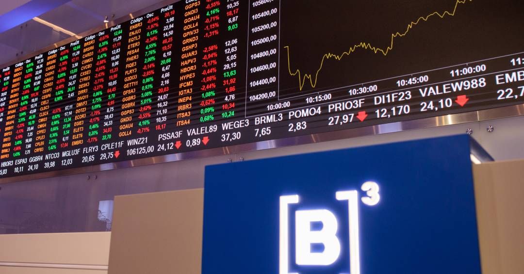 Ibovespa em queda na abertura, com foco no balanço da Nvidia. Reprodução: Veja