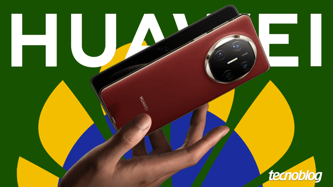 Huawei apresenta novo smartphone em sua primeira loja temporária no Brasil. Reprodução: Tecnoblog