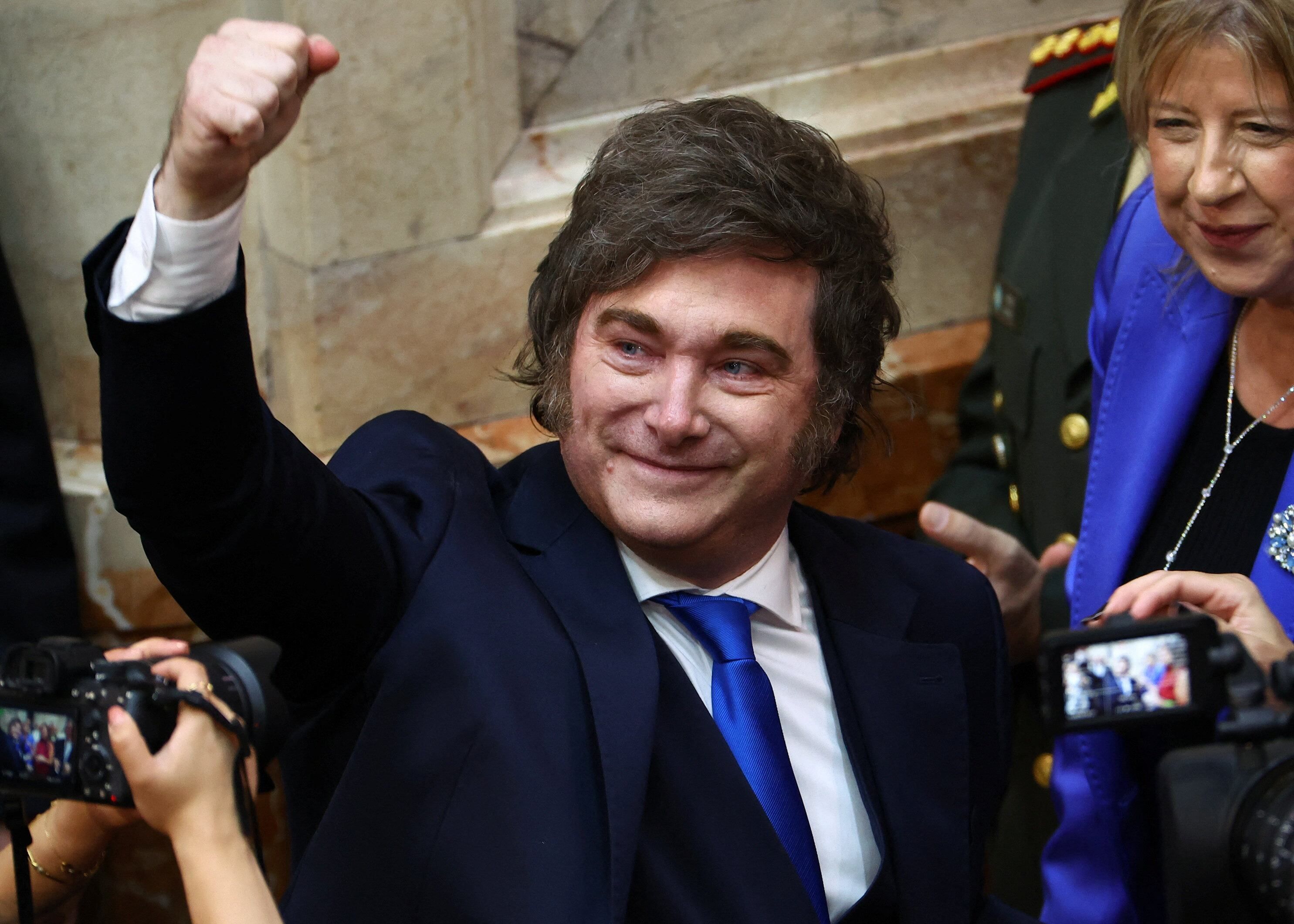 [Milei inicia o ano legislativo com discurso violento]. Reprodução: Elpais