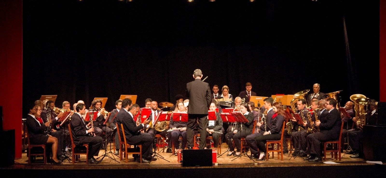 Banda Sinfônica Campesina Friburguense se apresenta no Festival de Inverno de Nova Friburgo, com Herick Almeida.; Reprodução: Globo