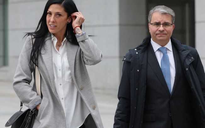 Rubiales, ex-presidente da federação, foi condenado por agressão à jogadora Hermoso. Reprodução: Esporte IG