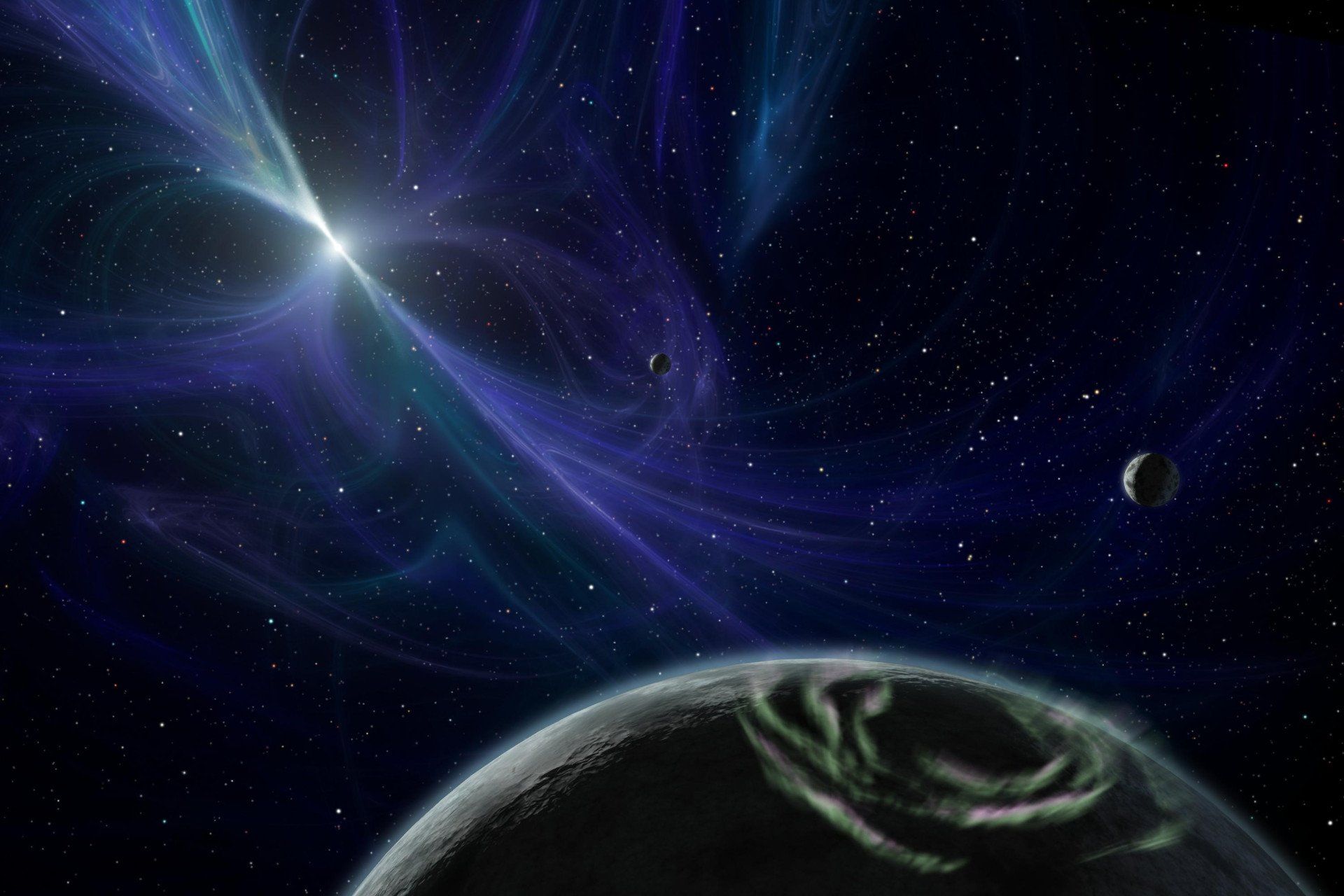 Descobertas cósmicas por acaso ganham foco no pulsar PSR B1257+12. Legenda da imagem. Reprodução: Retorno do item 11