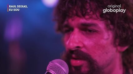 Ravel Andrade revela impacto da paternidade e perdas pessoais durante coletiva de Raul Seixas: Eu Sou. Reprodução: Globo