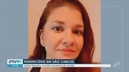 Mulher é assassinada pelo ex-marido diante dos filhos em São Carlos. Reprodução: Globo