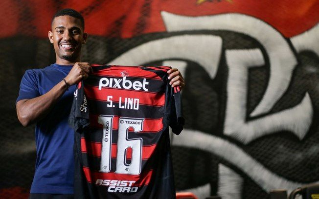Flamengo anuncia a contratação do atacante Samuel Lino. Reprodução: iG Esporte