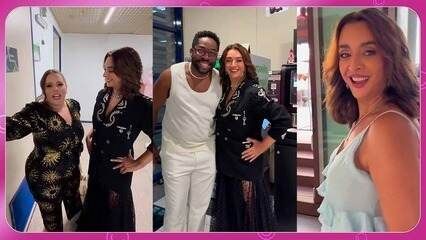 Cátia Fonseca compartilha empolgação durante sua estreia na Globo.; Legenda da imagem. Reprodução: Globo