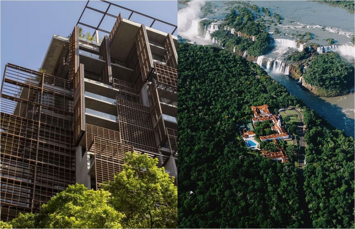 Hotéis brasileiros com três chaves no Guia Michelin 2025: Rosewood São Paulo e Hotel das Cataratas. Legenda da imagem. Reprodução: Retorno do item 11