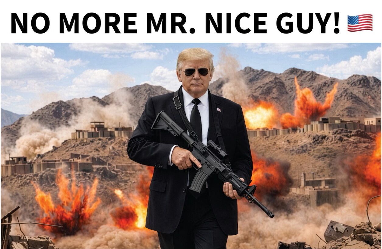 Trump publica imagem segurando rifle em nova ameaça ao Irã: ‘Chega de ser bonzinho!’