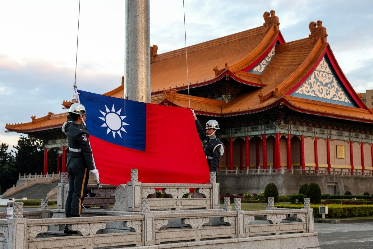Bandeira de Taiwan em meio à tensão com a OMC após classificação como província da China.. Reprodução: Oglobo