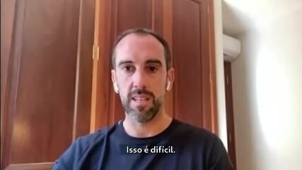 Godín elogia Samuel Lino, destaque do Atlético de Madrid, em meio ao interesse do Flamengo. Reprodução: Globo