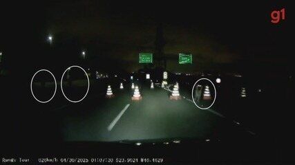 Giovanna Freire escapou de tentativa de assalto na Rodovia dos Imigrantes, em SP. Reprodução: Globo