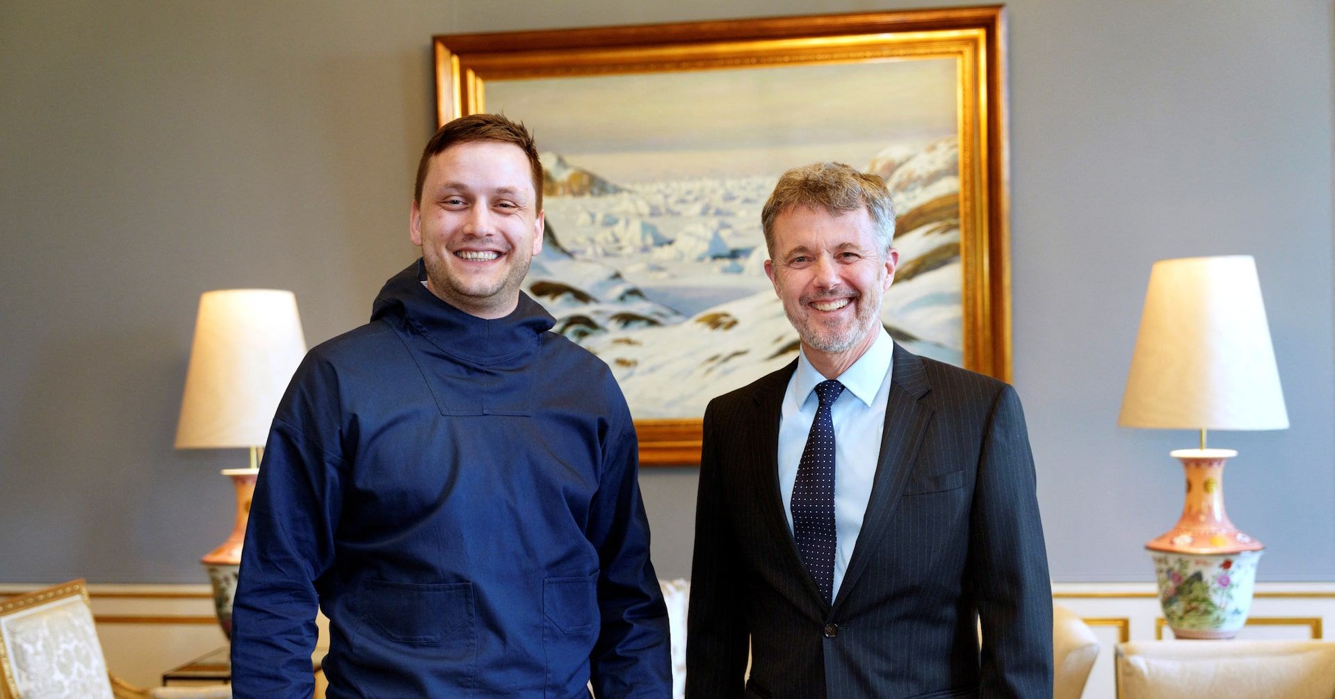 O rei Frederik da Dinamarca inicia visita a Groenlândia em resposta ao interesse dos EUA.; Reprodução: Reuters