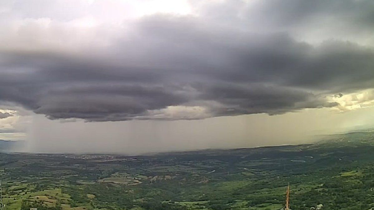 Previsão do Inmet alerta para chuvas e ventos fortes. Reprodução: ig.com.br