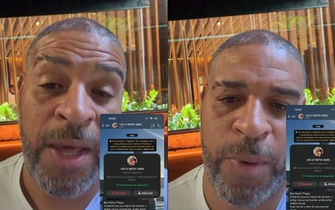 Adriano Imperador expõe golpe contra sua mãe e cobra devolução. Reprodução: Esporte