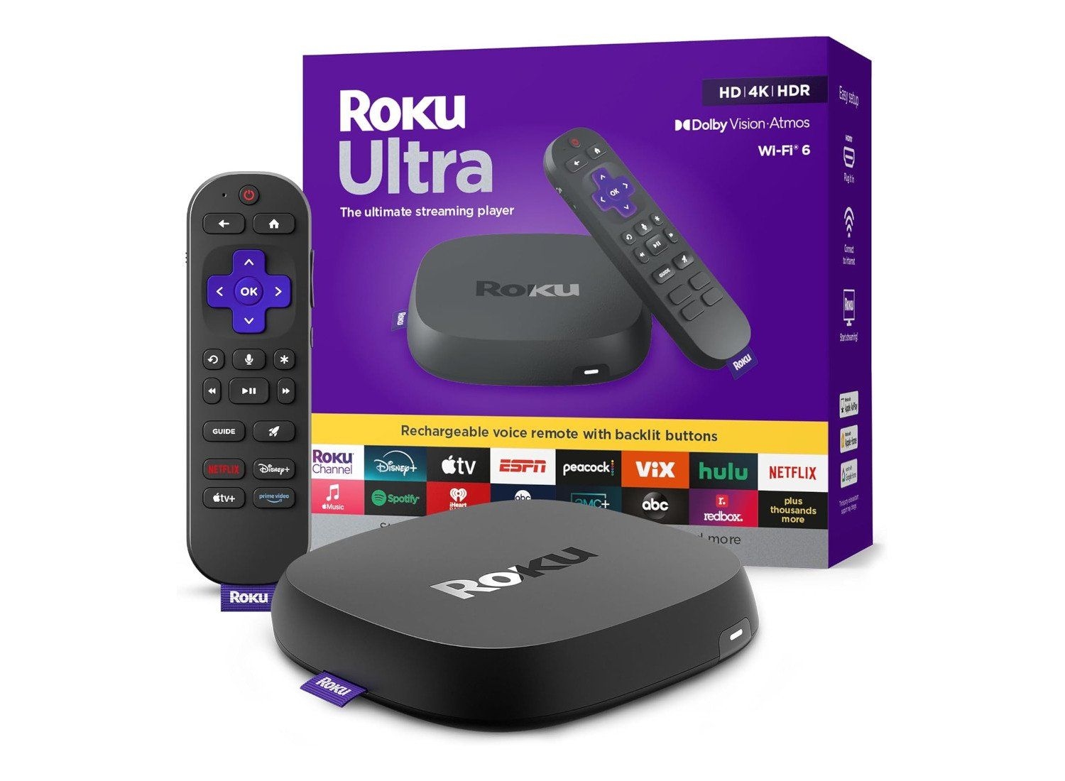 Aproveite a oferta do Roku Ultra por apenas $79 e eleve sua experiência de streaming para 4K. Não perca essa chance no Prime Day! Reprodução: Gizmodo