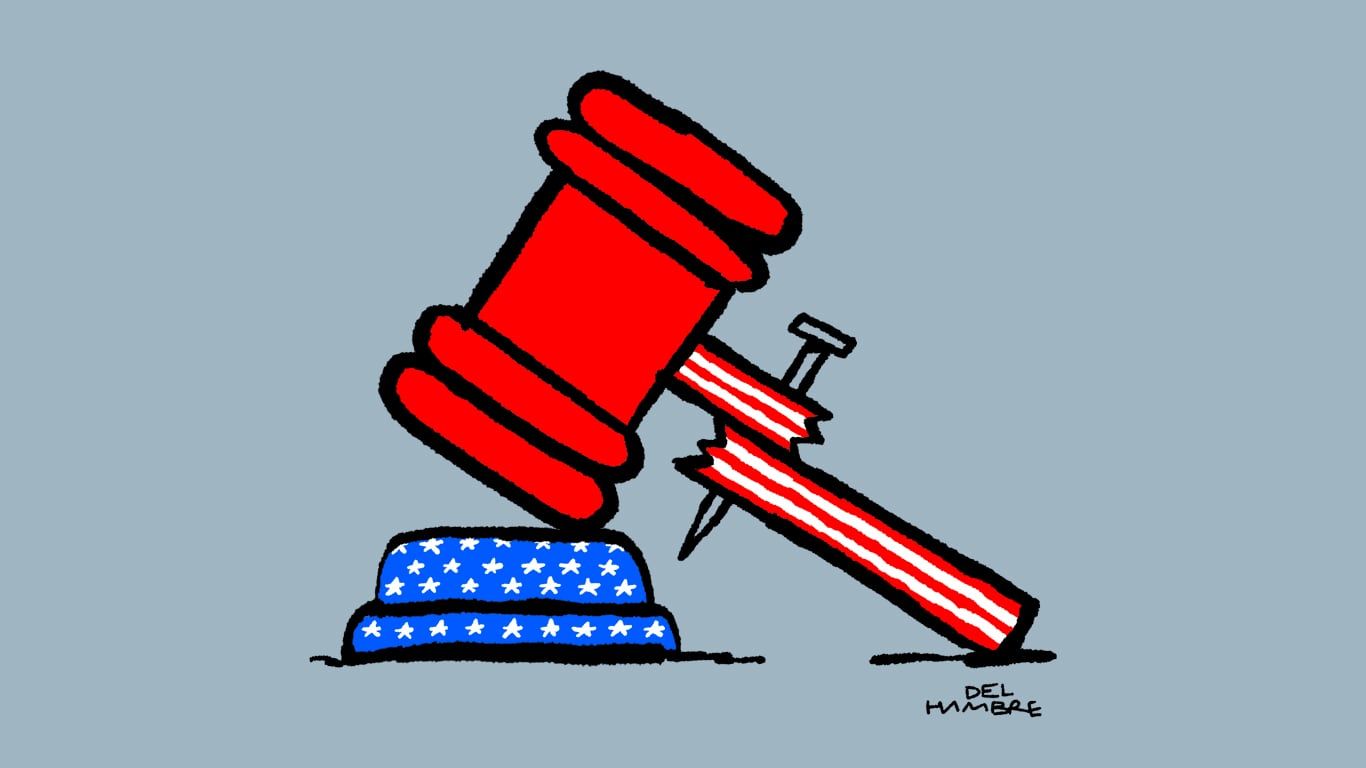 Trump anunciou aumento de tarifas ao aço durante visita a planta na Pennsilvânia. Reprodução: El País