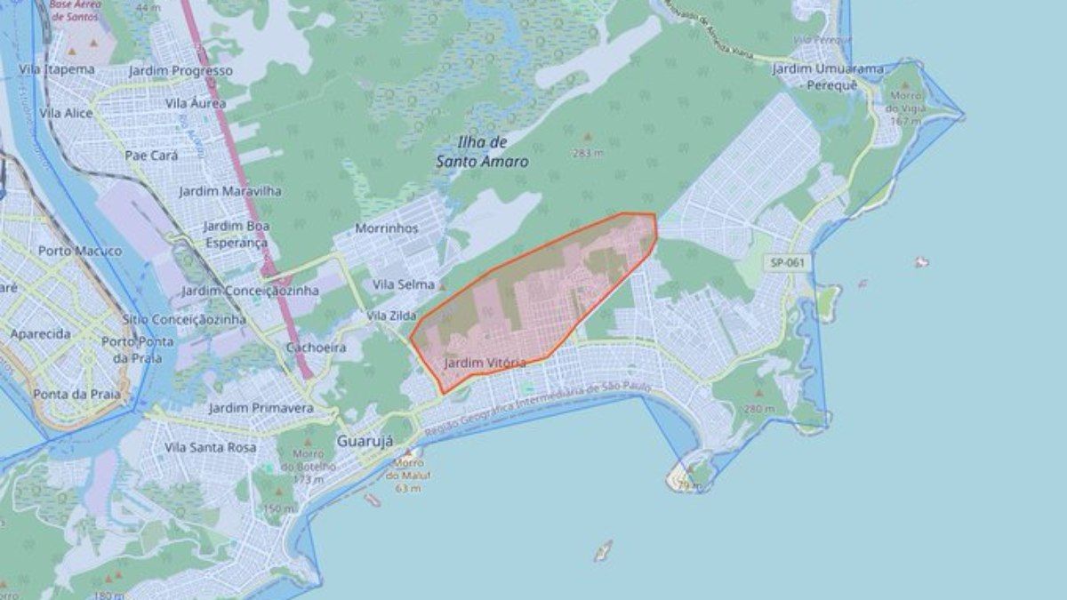 Sirene de alerta remoto acionada devido às fortes chuvas na Baixada Santista. Reprodução: iG.