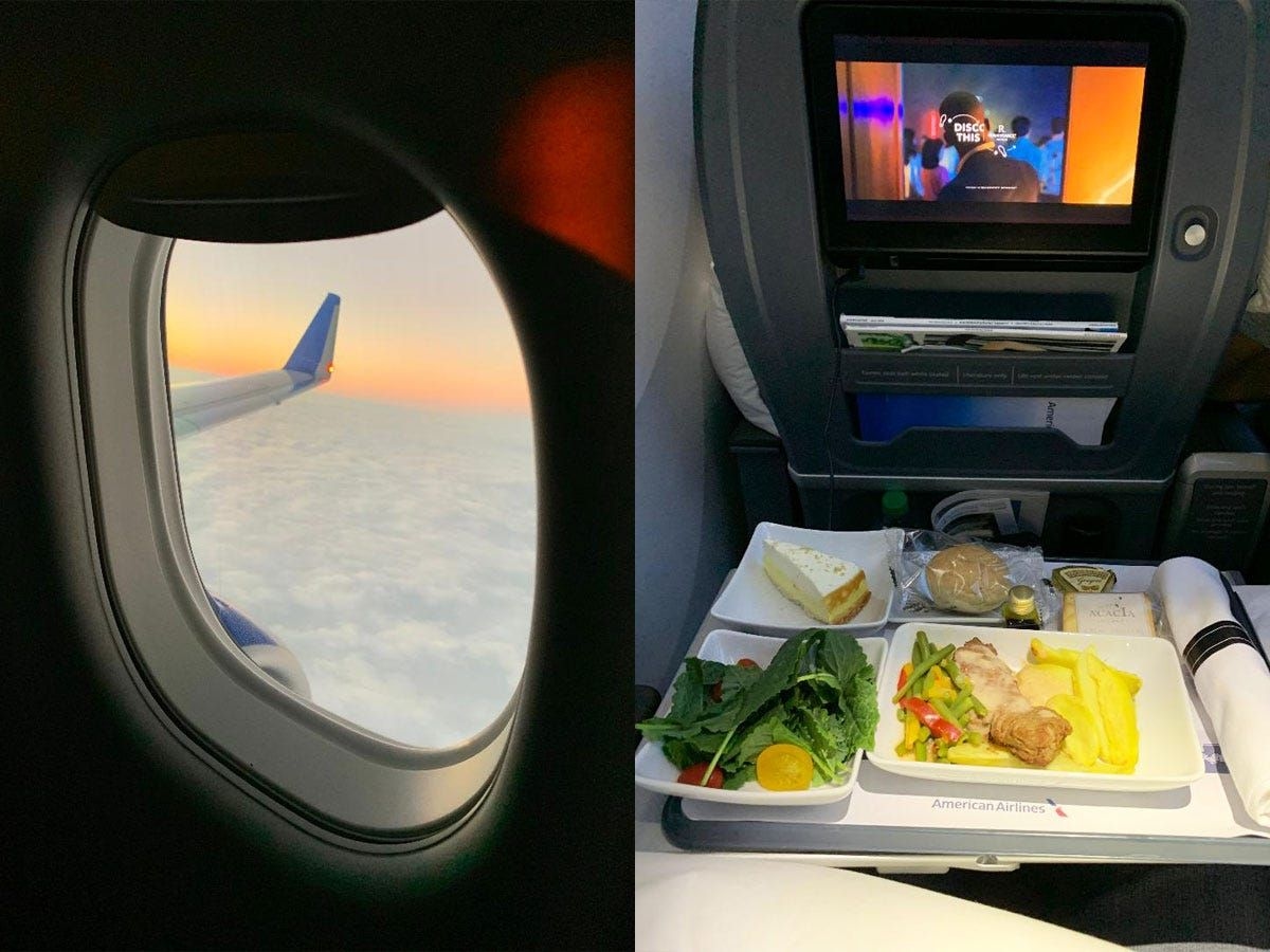 Dicas de confortáveis para voos longos a partir da experiência de uma ex-aeromoça. Reprodução: Tiffany Hawk.