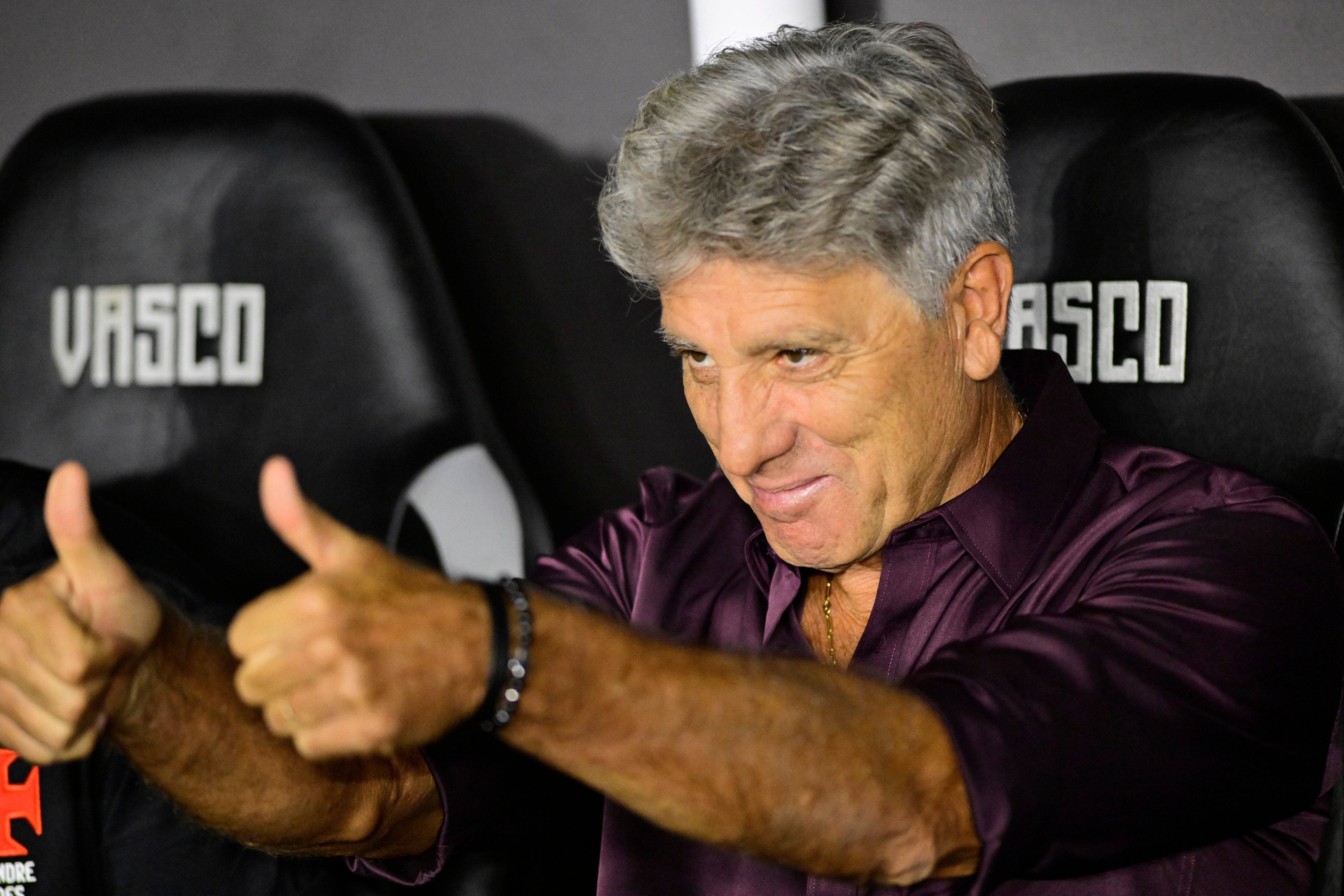Renato Gaúcho elogia a postura do Vasco na estreia.. Reprodução: Ge