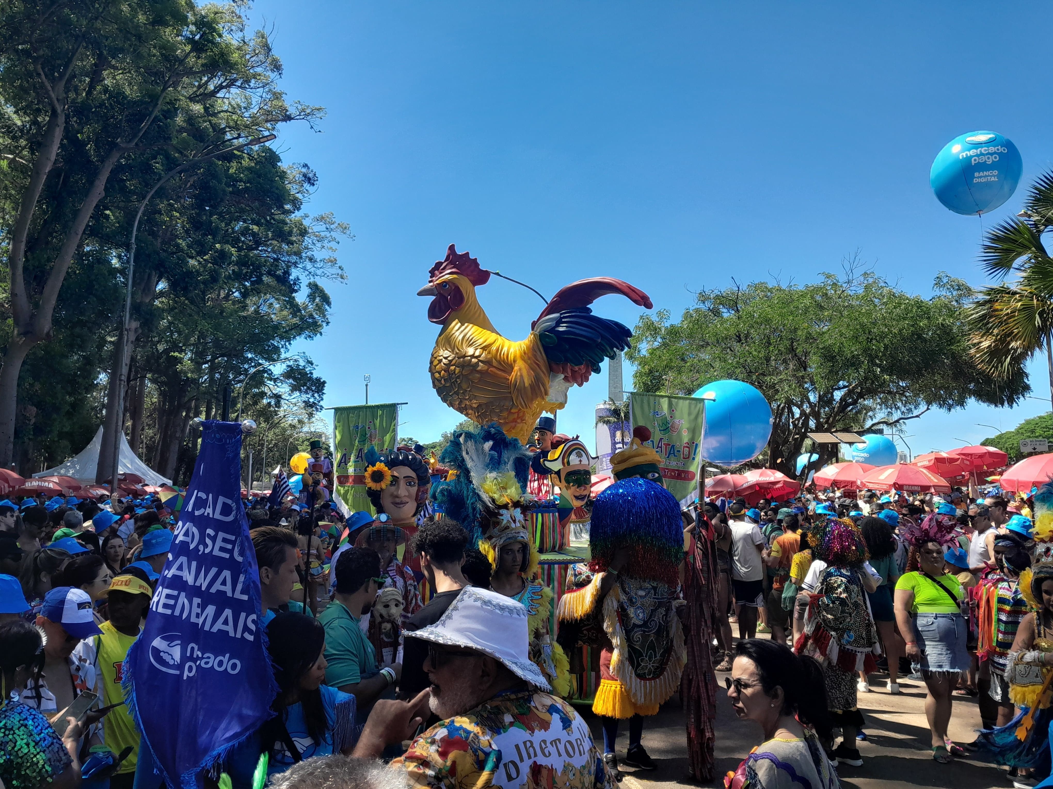 Blocos de carnaval percorrem as ruas de SP nesta terça.. Reprodução: G1