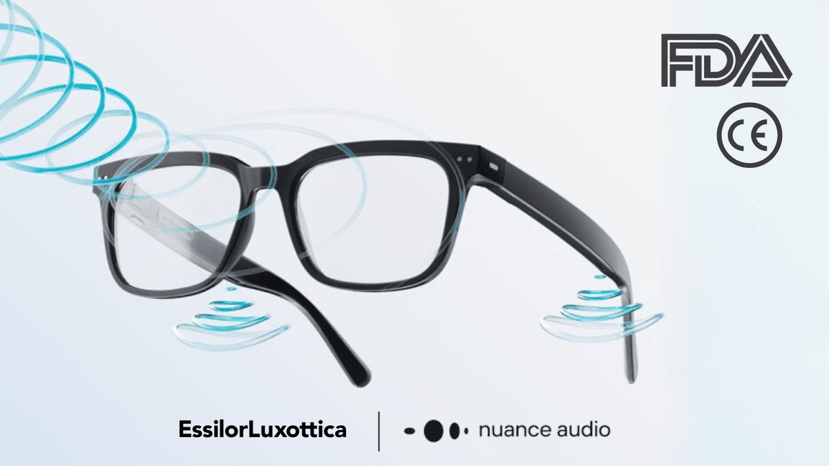 Óculos Nuance da EssilorLuxottica melhoram audição em ambientes ruidosos