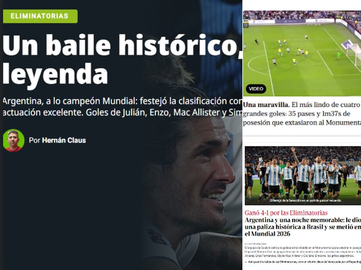 Argentina Domina Brasil em Goleada Histórica nas Eliminatórias