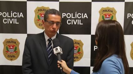 Suspeito preso por envolvimento na morte de mulher encontrada em saco plástico em Poá.; Reprodução: Globo