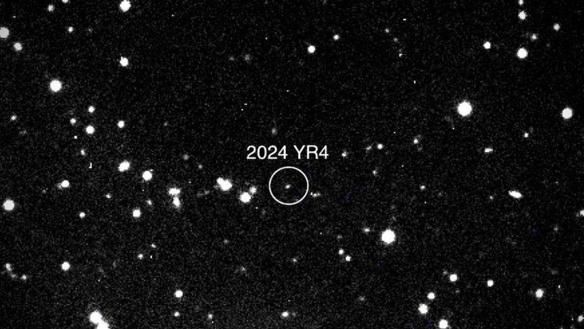 Telescópio James Webb revela 3,8% de chance de impacto com a Lua. Reprodução: IG.
