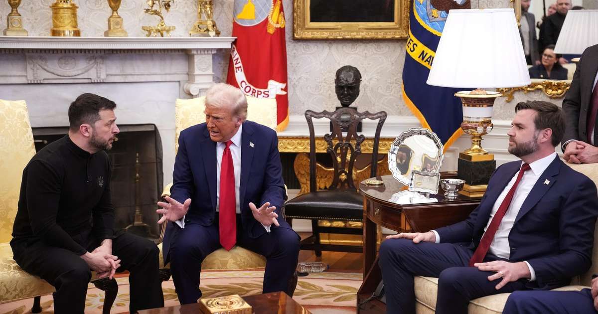 Tensão entre Trump e Zelensky na Casa Branca