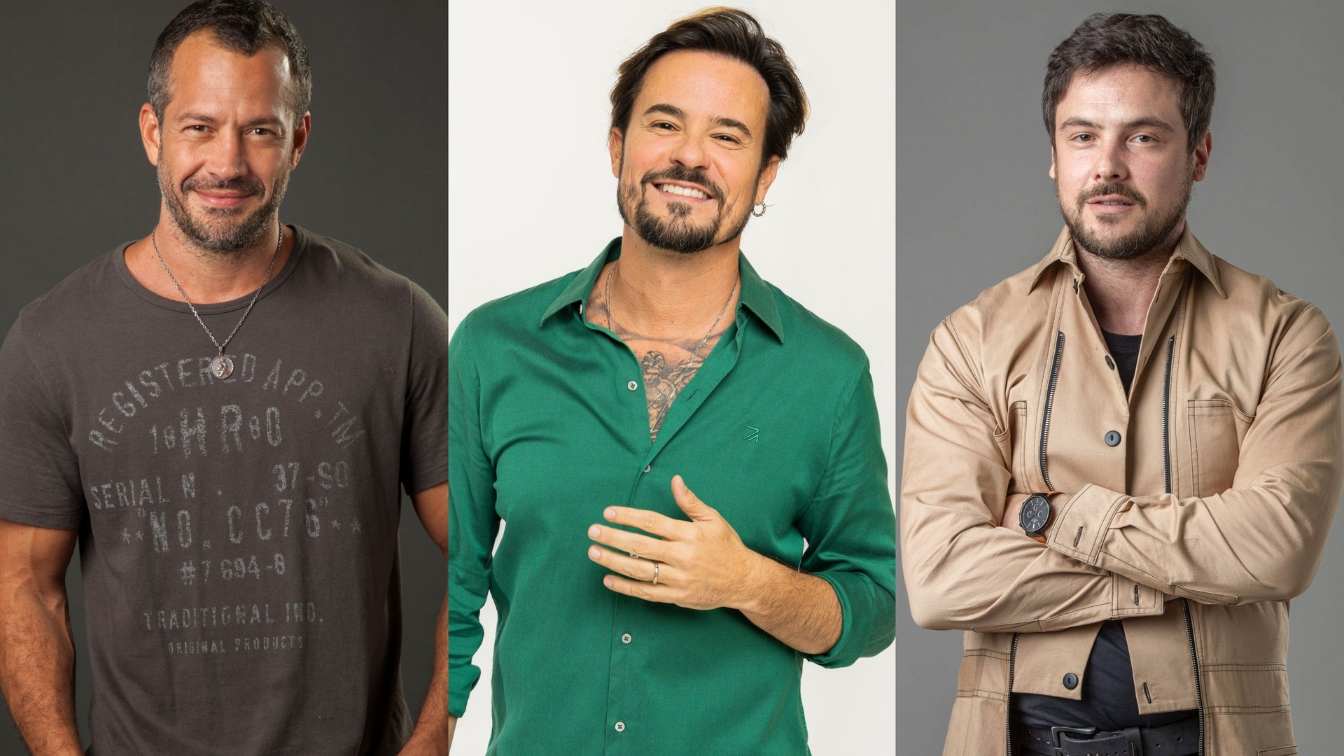 Famosos como Eduardo Costa e Malvino Salvador recorrem ao transplante capilar como solução definitiva para calvície. Reprodução: Globo