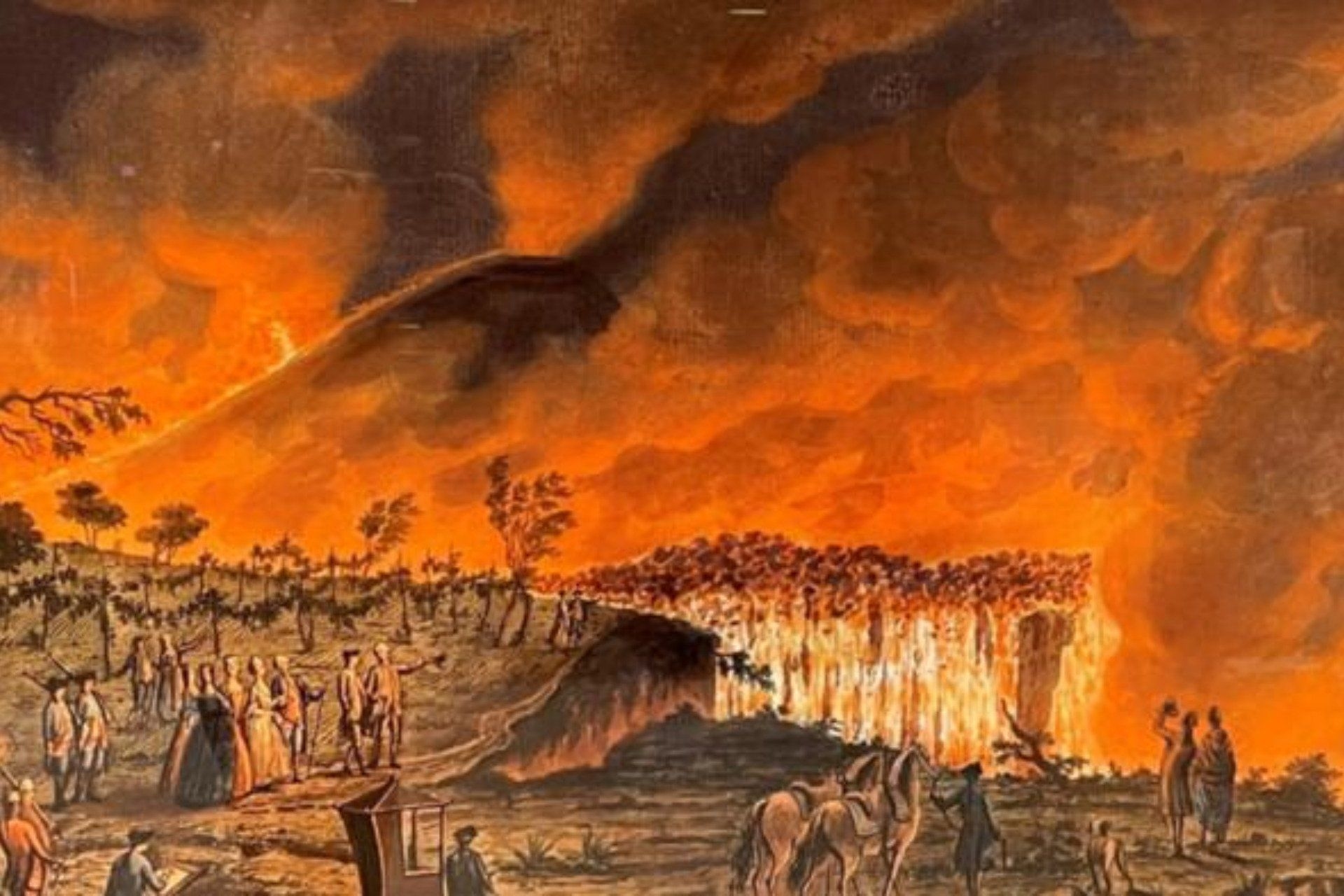 Embaixador britânico do século XVIII cria dispositivo de mídia para simular lava em movimento. Reprodução: Gizmodo