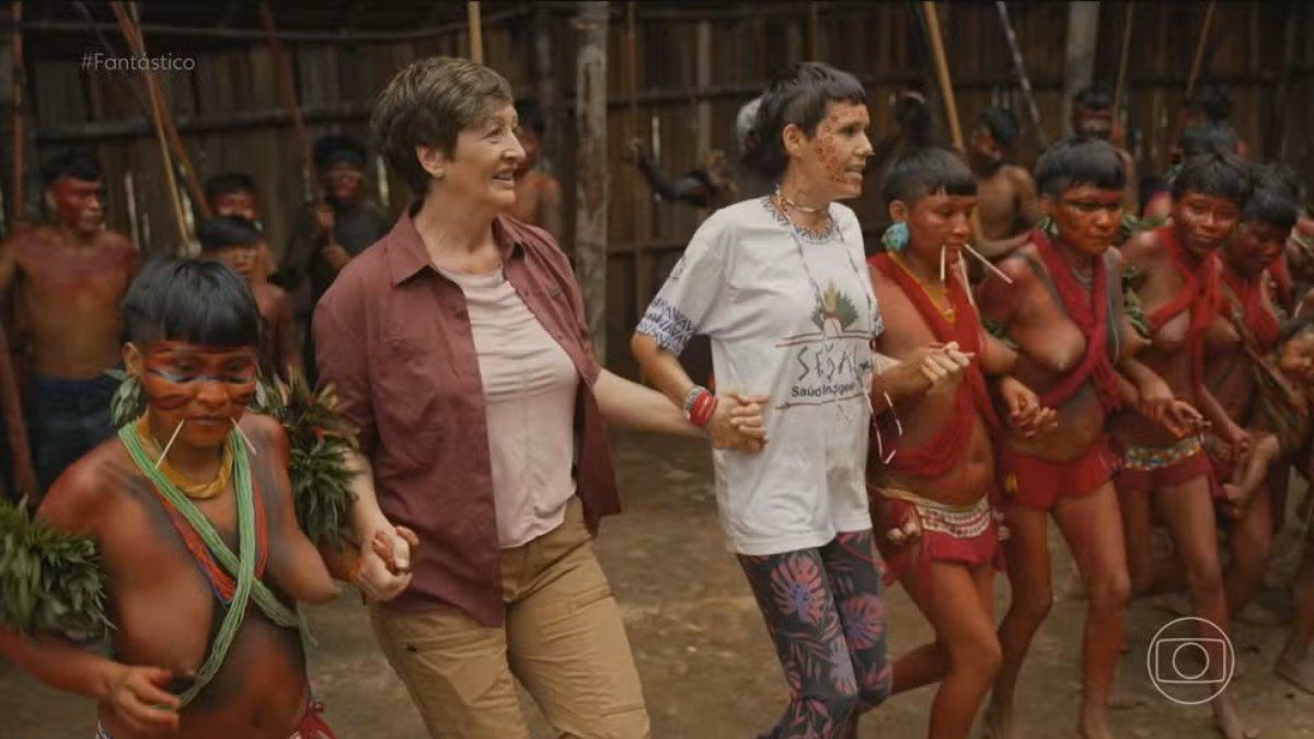 Revisita do Fantástico destaca a redução da mineração ilegal e melhorias em saúde após 3.600 km de percurso. Reprodução: ig.com.br