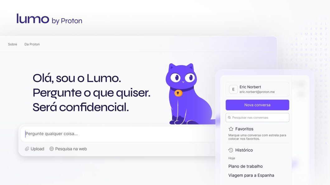 Proton lança Lumo, assistente de IA que prioriza a privacidade dos usuários. Reprodução: TecnoBlog