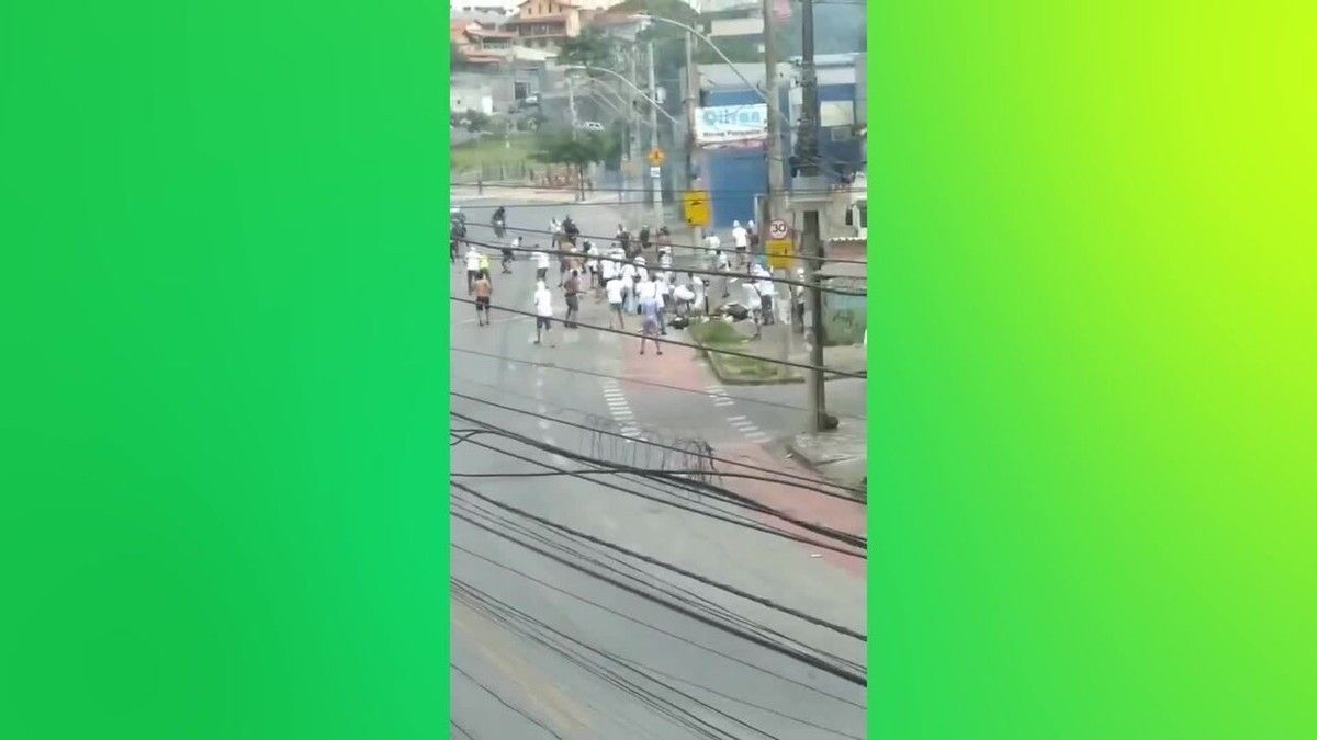 Conflito entre torcedores antes do clássico Cruzeiro e Atlético-MG