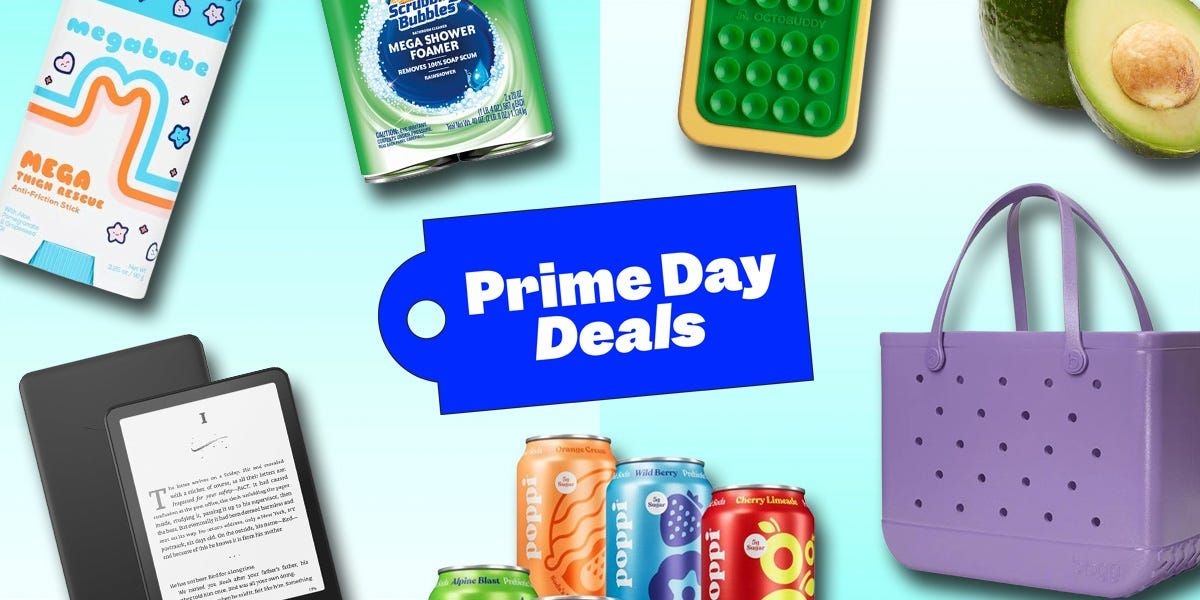 Colagem de itens desejados para a promoção do Prime Day da Amazon. Reprodução: Business Insider