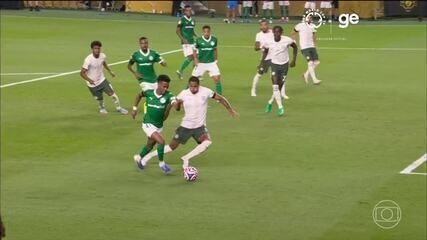 Estêvão marca golaço pelo Palmeiras contra o Chelsea na Copa do Mundo de Clubes. Reprodução: Globo