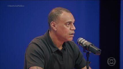 Denilson compartilha história divertida sobre Zezé Di Camargo durante o programa 'Aberto ao Público'. Reprodução: Globo