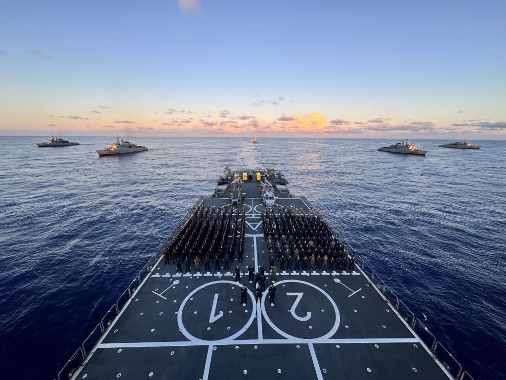 Cerimônia celebra os 80 anos do Dia da Vitória contra o nazismo. Reprodução: CNN Brasil