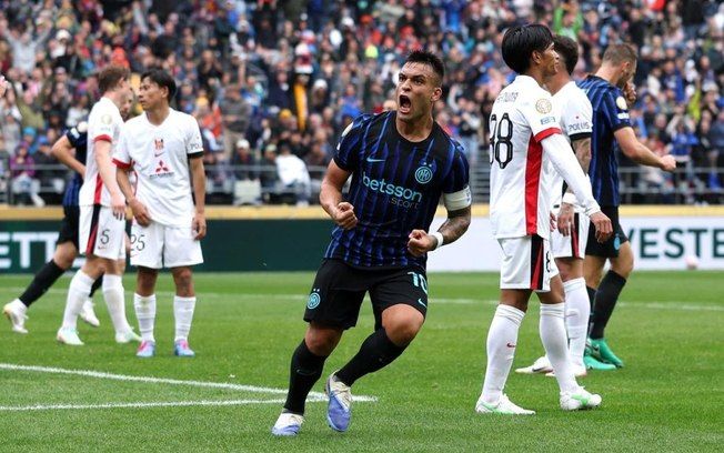 Jogada precisa de Watanabe garante a vitória do Inter de Milão sobre o Urawa Reds. Reprodução: Beatriz Lessa