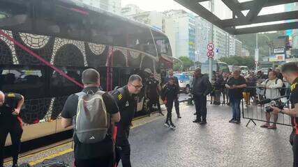 Atlético-MG chega ao Rio para enfrentar o Flamengo na Copa do Brasil, com Dudu liberado para jogar. Reprodução: Globo